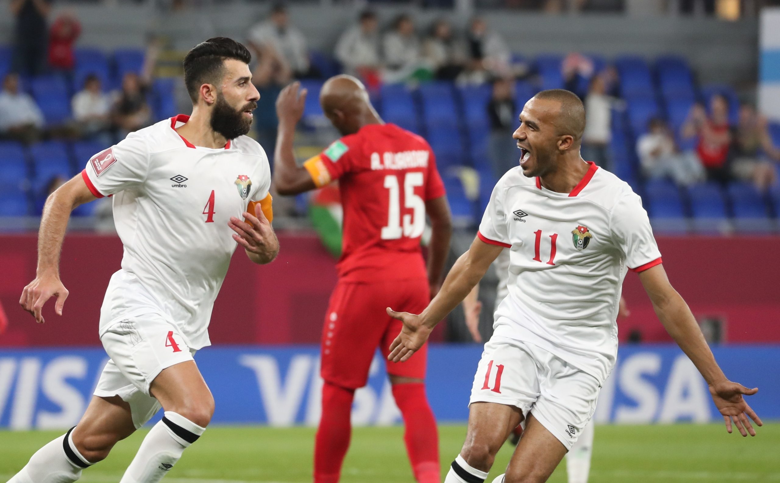 منتخب الأردن آخر المتأهلين لربع نهائي بطولة كأس العرب (رويترز)