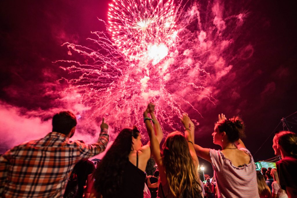 احتفالات رأس السنة الألعاب النارية