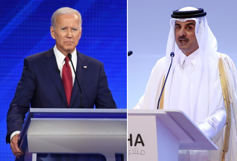 أمير قطر يلتقي بايدن