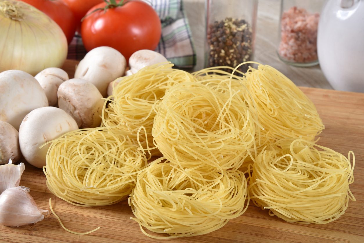 iStock/ سباغيتي شعر الملاك Angel Hair spaghetti