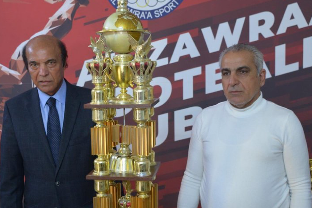 الكأس التي استعادها نادي الزوراء العراقي (مواقع التواصل الاجتماعي)