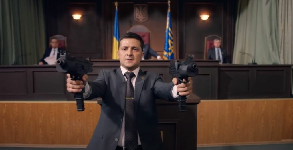 الرئيس الأوكراني في مسلسل "خادم الشعب"