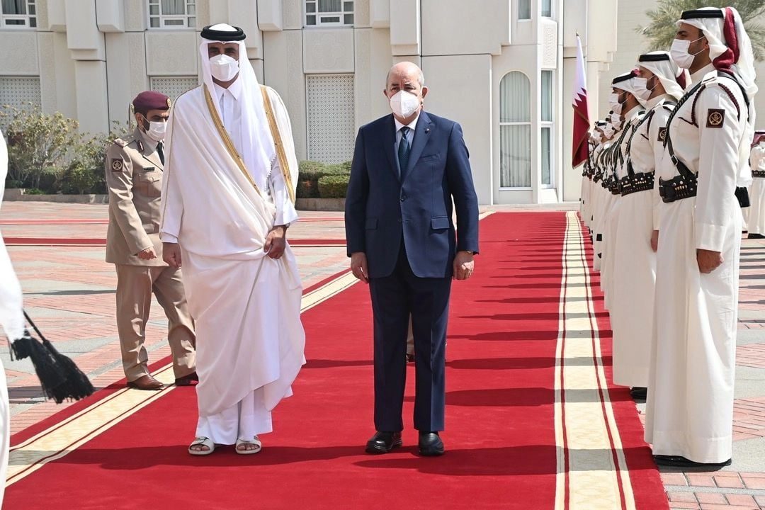 زيارة التبون لقطر