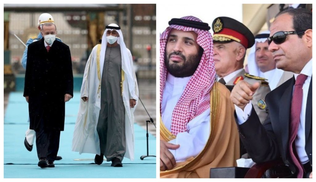 السيسي وبن سلمان، أردوغان وبن زايد