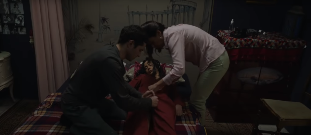 لقطة مثيرة للجدل من فيلم "صالون هدى" للمخرج هاني أبو أسعد/ يوتيوب (الإعلان الرسمي للفيلم)