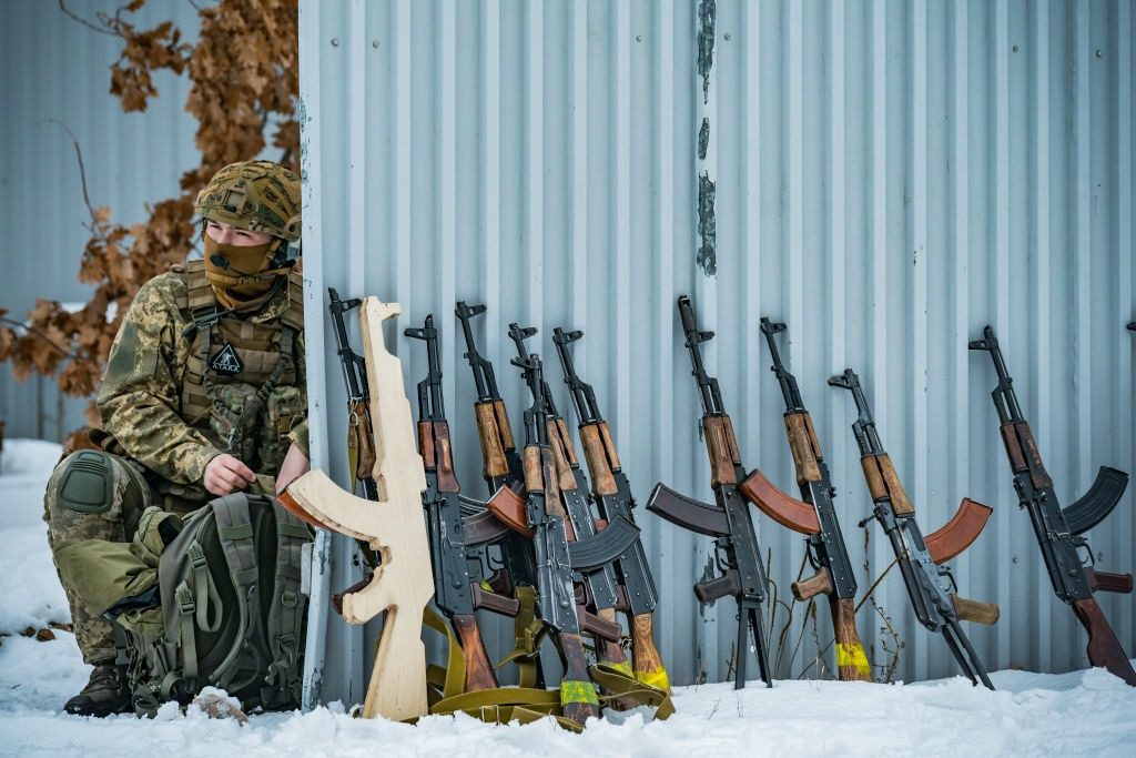 Getty Images/ نشأت كتيبة آزوف الأوكرانية في مايو/أيار 2014، رداً على تقدُّم الانفصاليين المدعومين من روسيا والذين بدأوا اجتياح شرق أوكرانيا