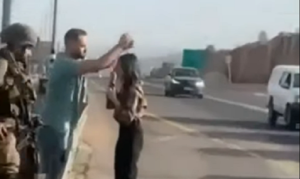 فلسطينية تودع زوجها