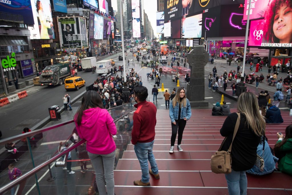 التايمز سكوير نيويورك أمريكا انغجار