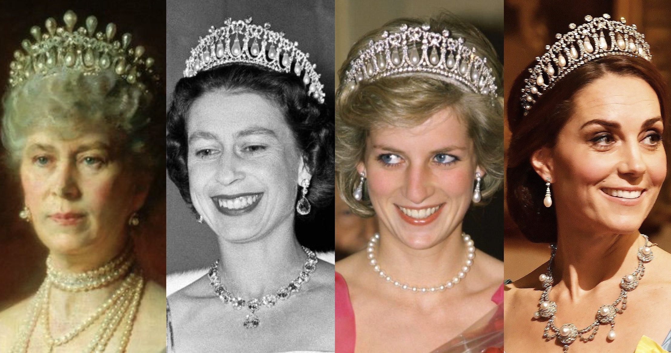 تاج كامبريدج لوفرز المتوارث عبر أجيال العائلة المالكة - RoyalWatcherBlog