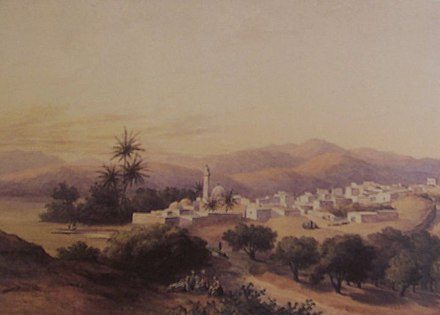 مدينة جنين بريشة رحالة هولندي عام 1880\ ويكيميديا