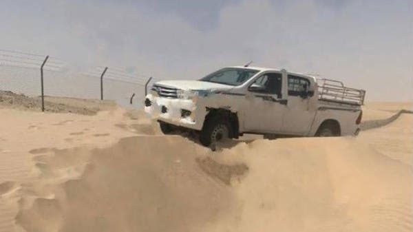 المركبة التي كانت تقل الأب الكويتي وطفله / تويتر