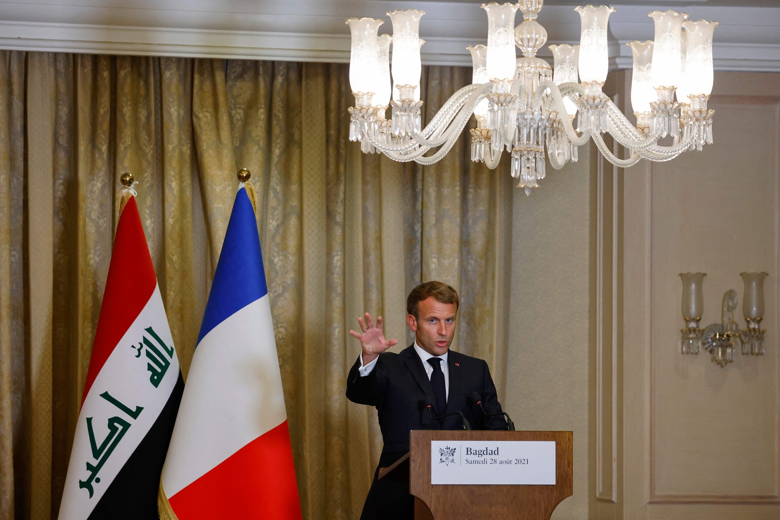 فرنسا ماكرون العراق