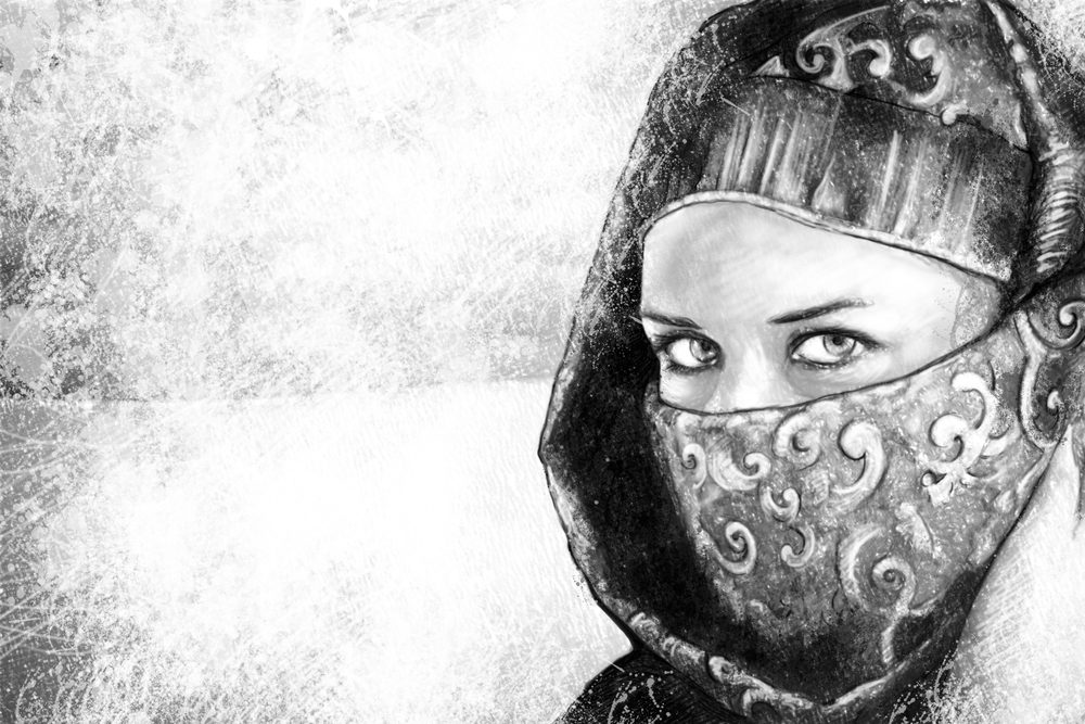 المرأة العربية قديماً - رسم تصوري/ shutterstock