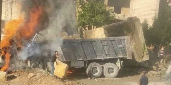 السيارة احترقت بالعائلة! حادث مروري “بشع” بلبنان يودي بحياة 7 أشخاص من أسرة واحدة (صور)