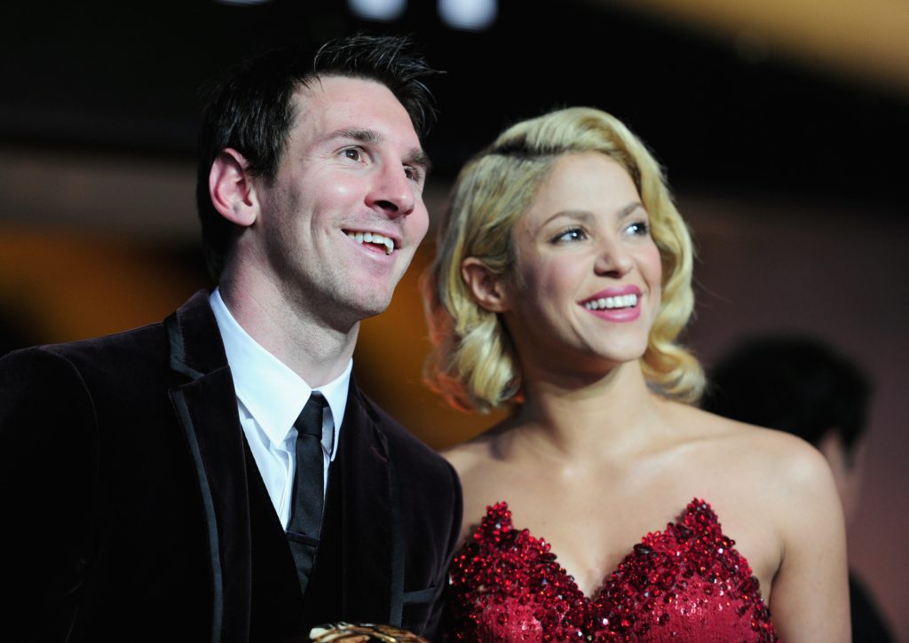 ميسي برفقة شاكيرا - gettyimages