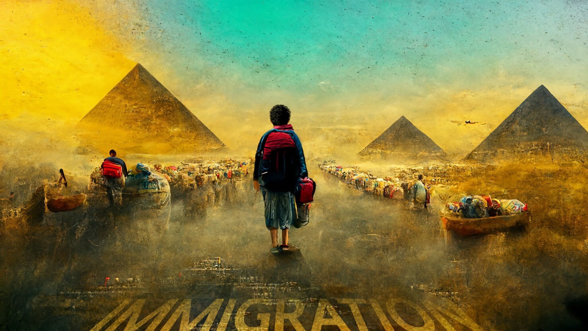 Egyptian migrants through Mediterranean routes