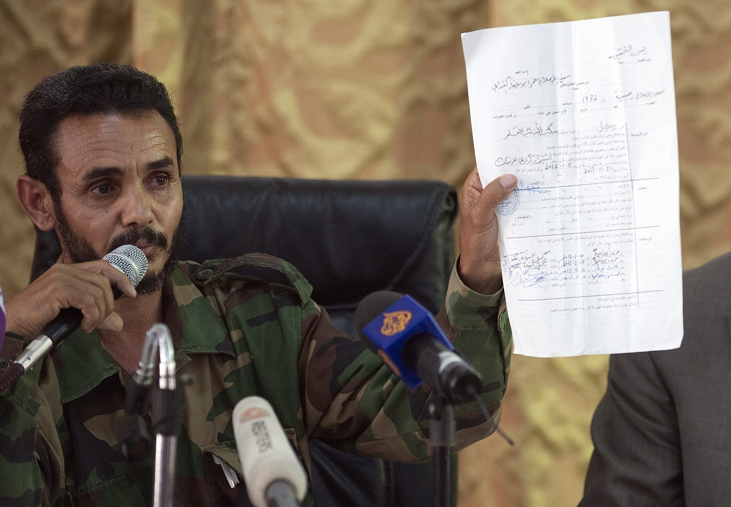 العقيد العجمي العتيري سيف الإسلام القذافي