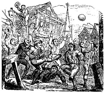 كرة القدم قديماً كانت تتسبب في سقوط ضحايا بكل مباراة - Wikimedia Commons