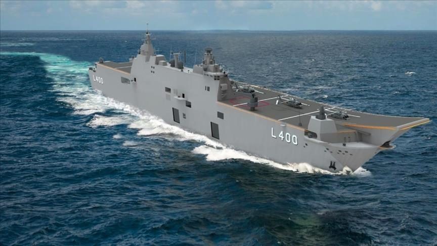 أكبر سفينة حربية لتركيا