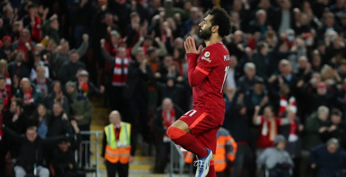 ابنة أبو تريكة تحتفل على طريقة محمد صلاح (رويترز)