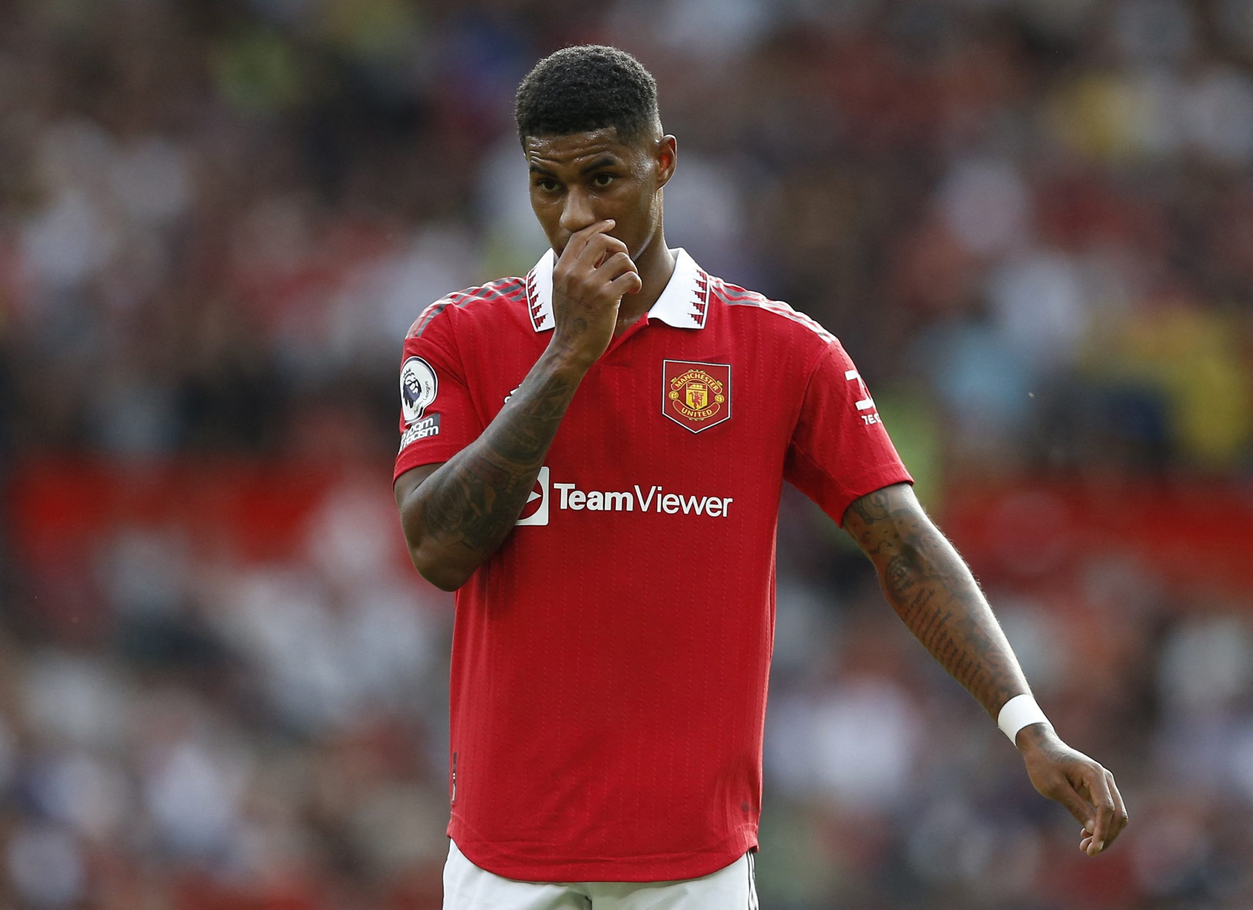 ماركوس راشفورد نجم مانشستر يونايتد (رويترز)