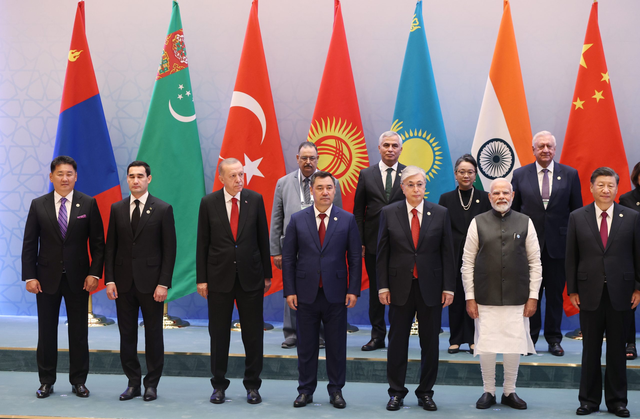 الرئيس التركي رجب طيب اردوغان في قمة شنغهاي بأوزبكستان / الأناضول