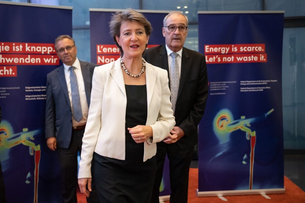 وزيرة الطاقة السويسرية