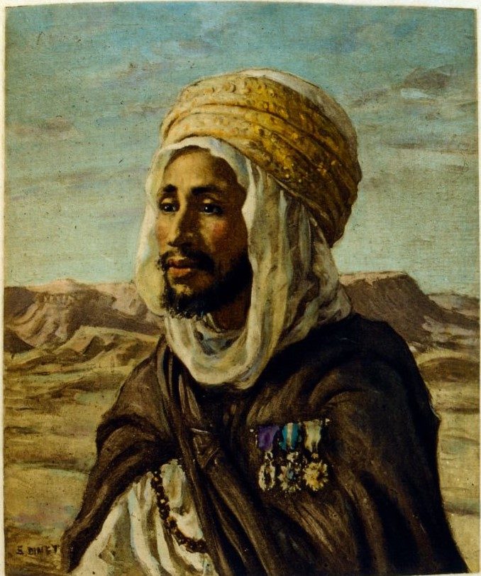دينيه رسم رفيق دربه سليمان بن ابراهيم/ Getty Images