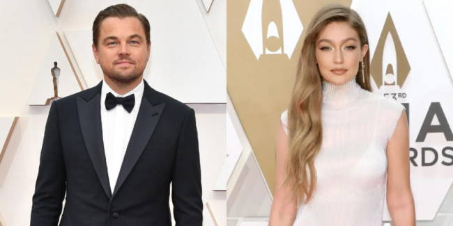 حاول إخفاء وجهه من المصورين! ليوناردو دي كابريو يزور جيجي حديد بمقر إقامتها في باريس (صور)