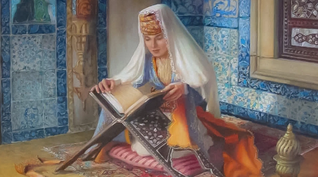 صورة تعبيرية لفاطمة الفهرية مؤسسة جامعة القرويين/ مواقع التواصل الاجتماعي