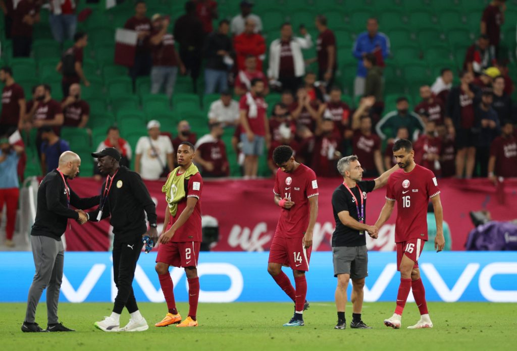رويترز/ منتخب قطر يودع المونديال بعد الخسارة من السنغال