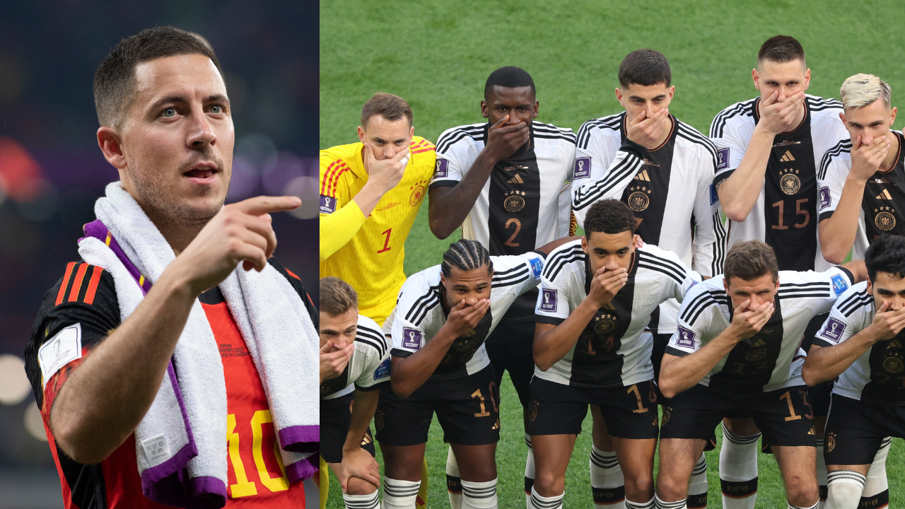 هازارد ينتقد تصرفات منتخب ألمانيا (رويترز)