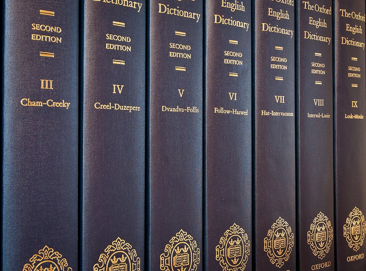 مجلدات من قاموس أوكسفورد لتجميع اللغة الإنجليزية - Wikimedia