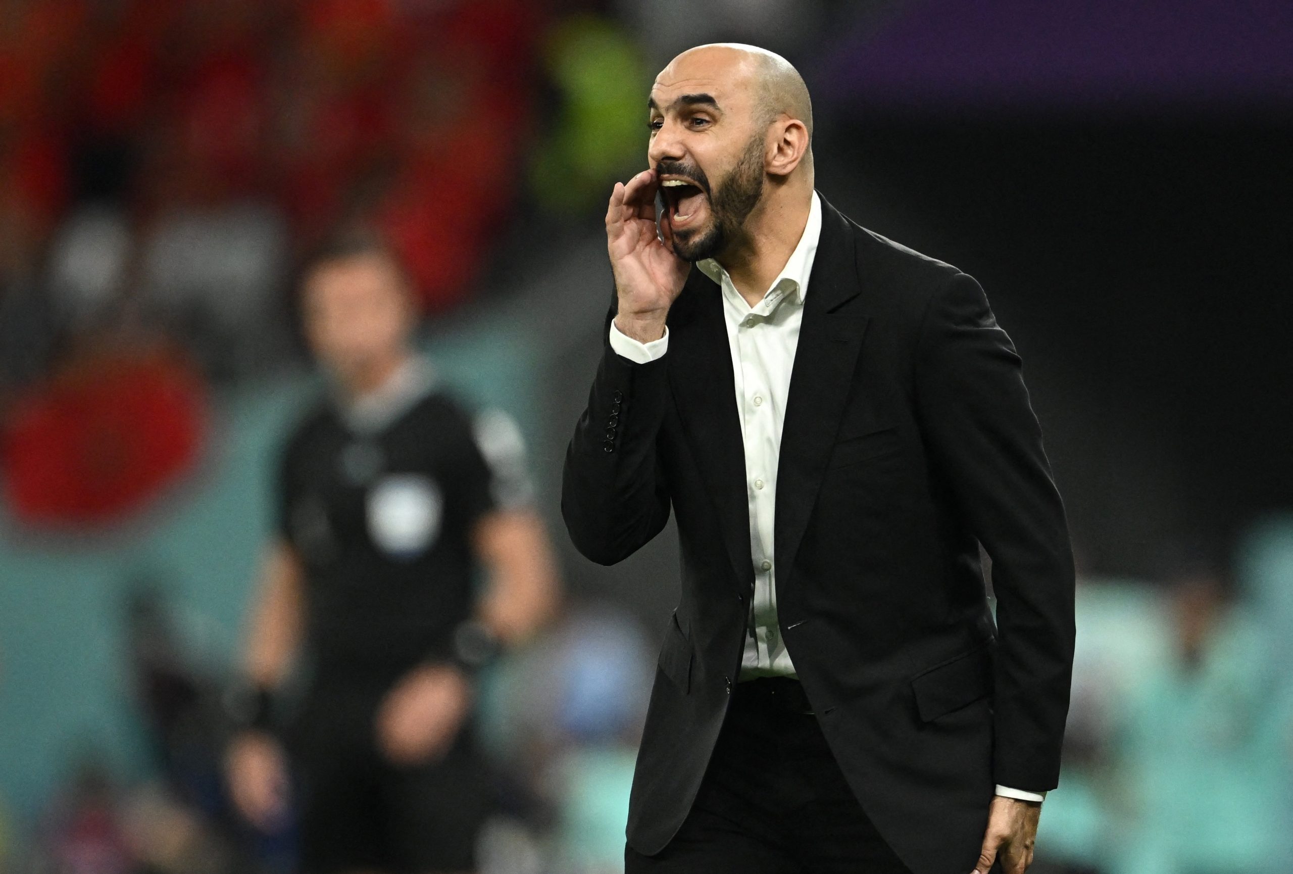 وليد الركراكي مدرب منتخب المغرب (رويترز)