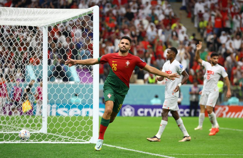 هاتريك راموس قاد البرتغال لاكتساح سويسرا (رويترز)