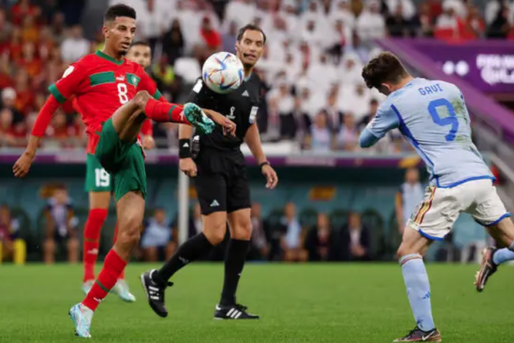 مباراة المغرب واسبانيا خلال الدور 16 من كأس العالم 2022 /التواصل الاجتماعي