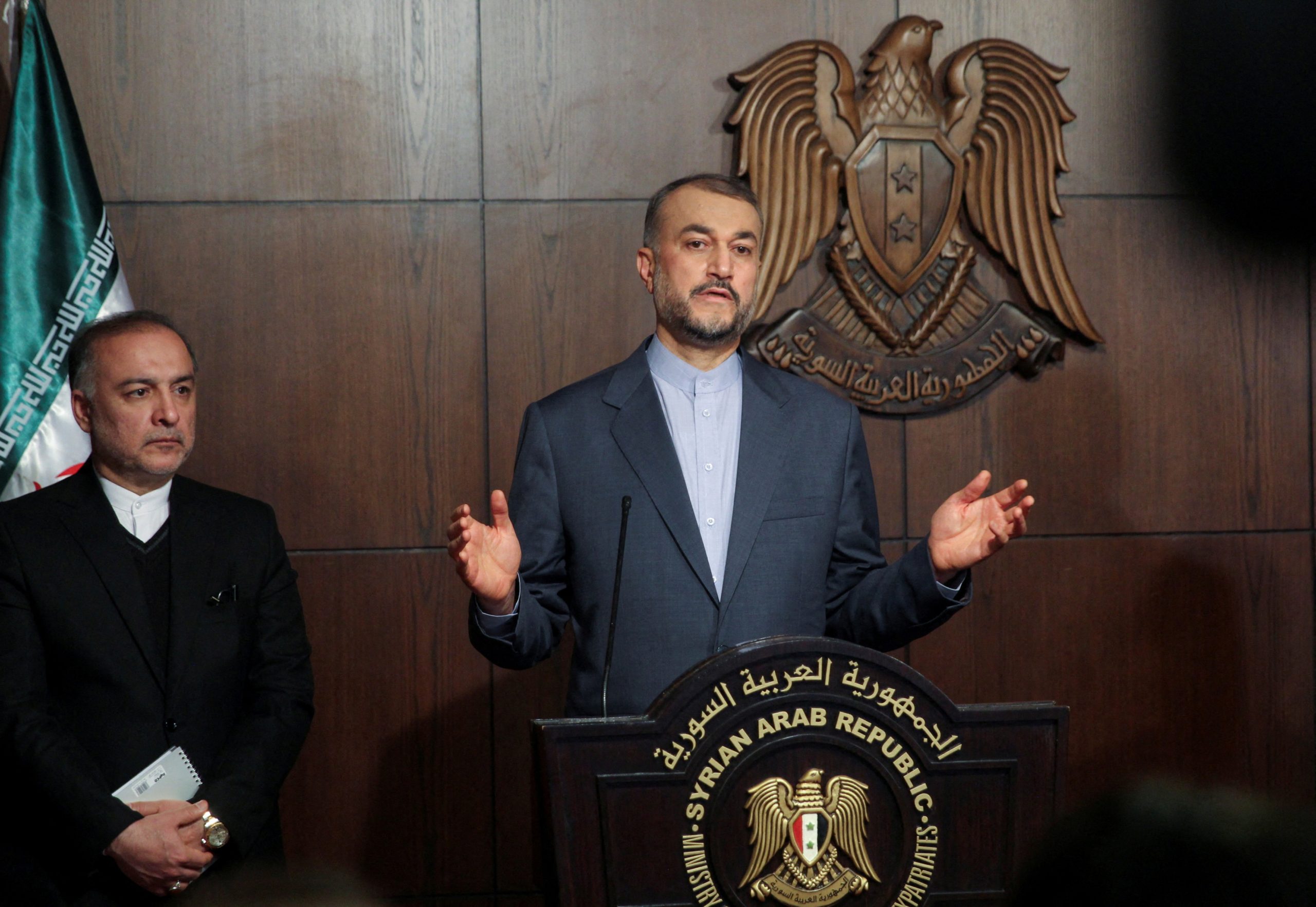 وزير الخارجية الإيراني حسين أمير عبد اللهيان في دمشق