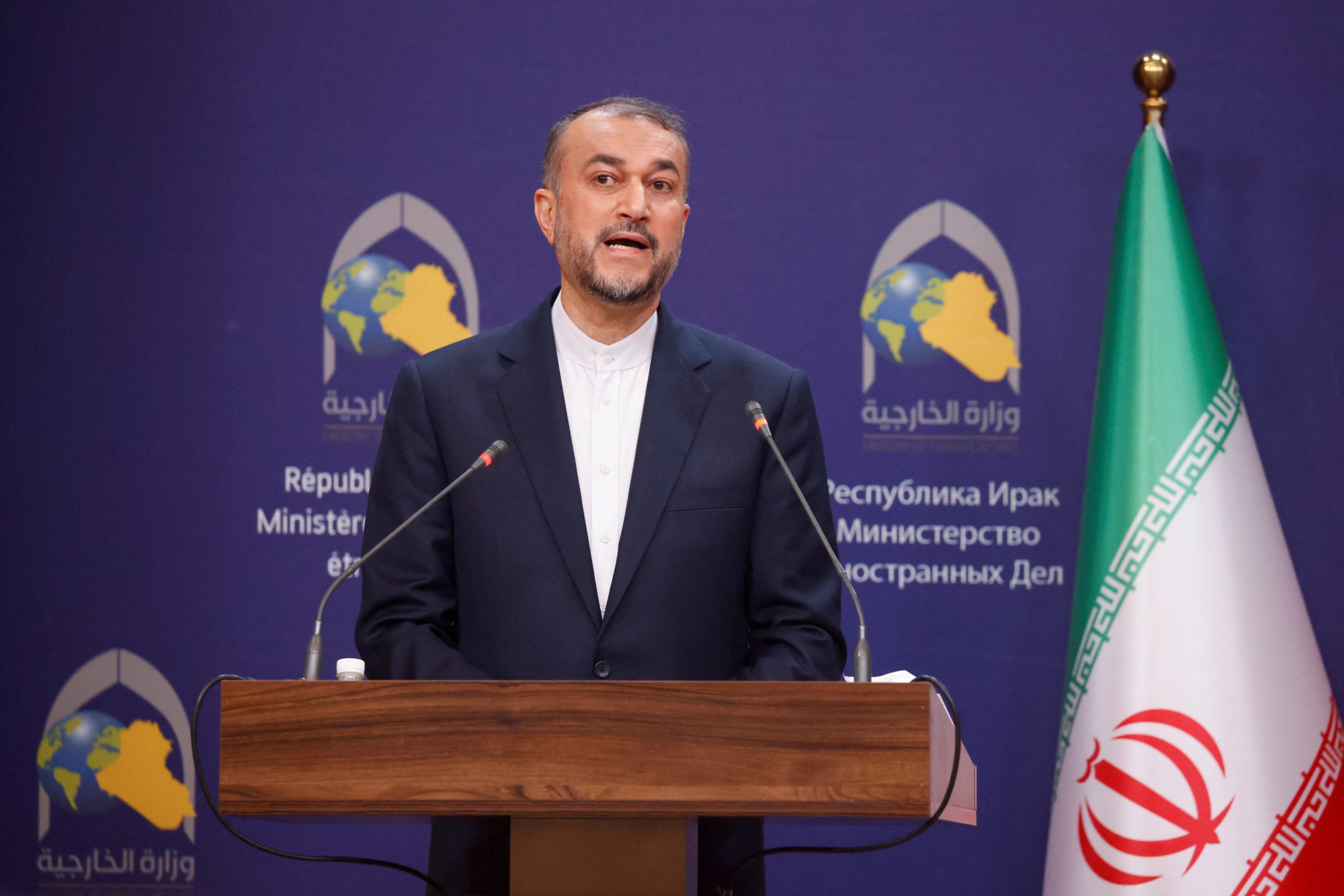 وزير الخارجية أمير عبد اللهيان أكد أن بلاده إيران تتجهز لخطة بديلة بحاول فشل العودة للاتفاق النووي - رويترز