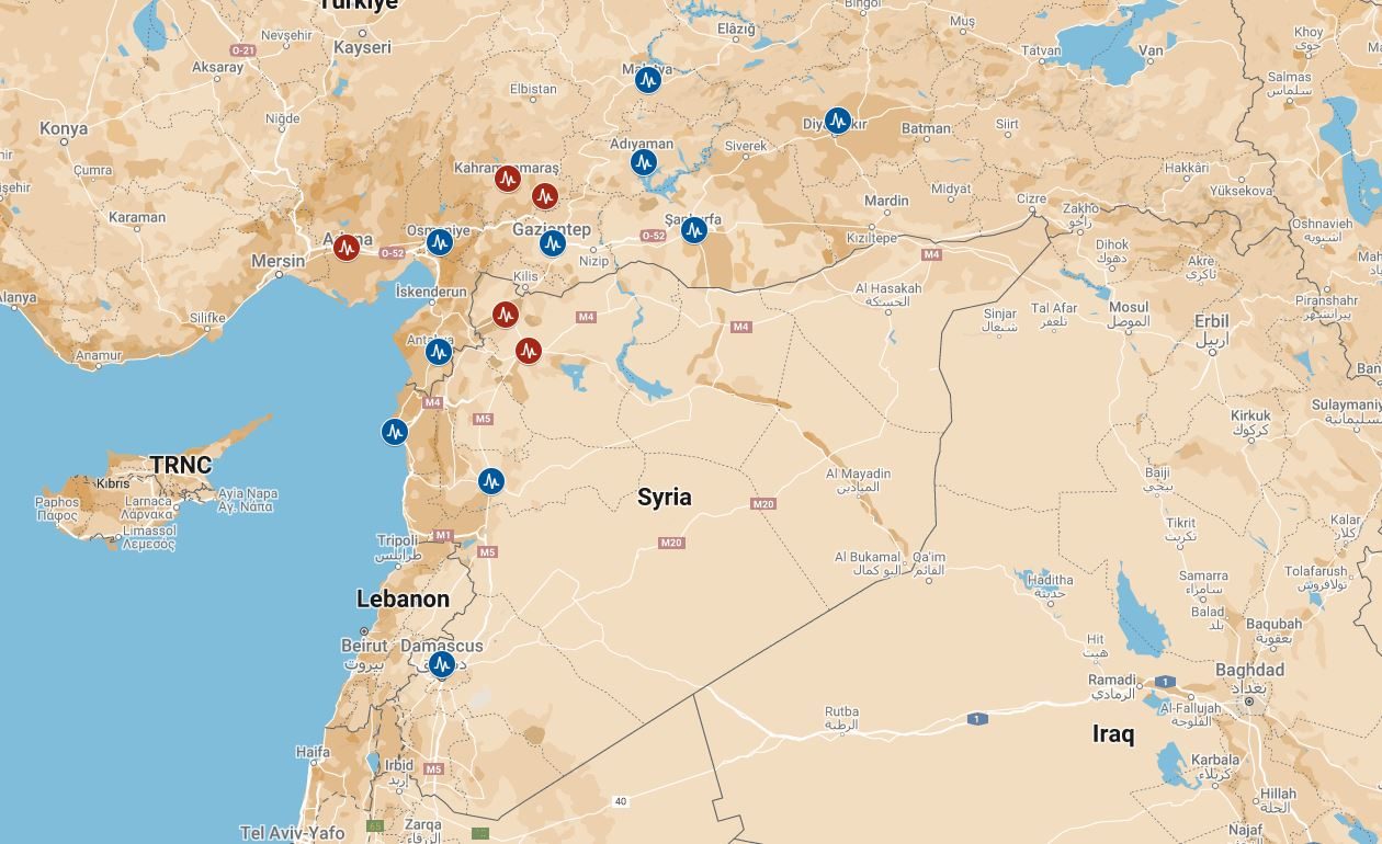 الزلزال في تركيا وسوريا