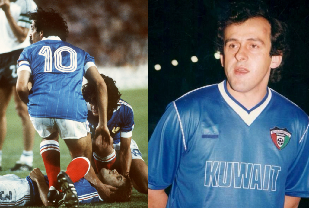 قصة مشاركة بلاتيني بقميص منتخب الكويت