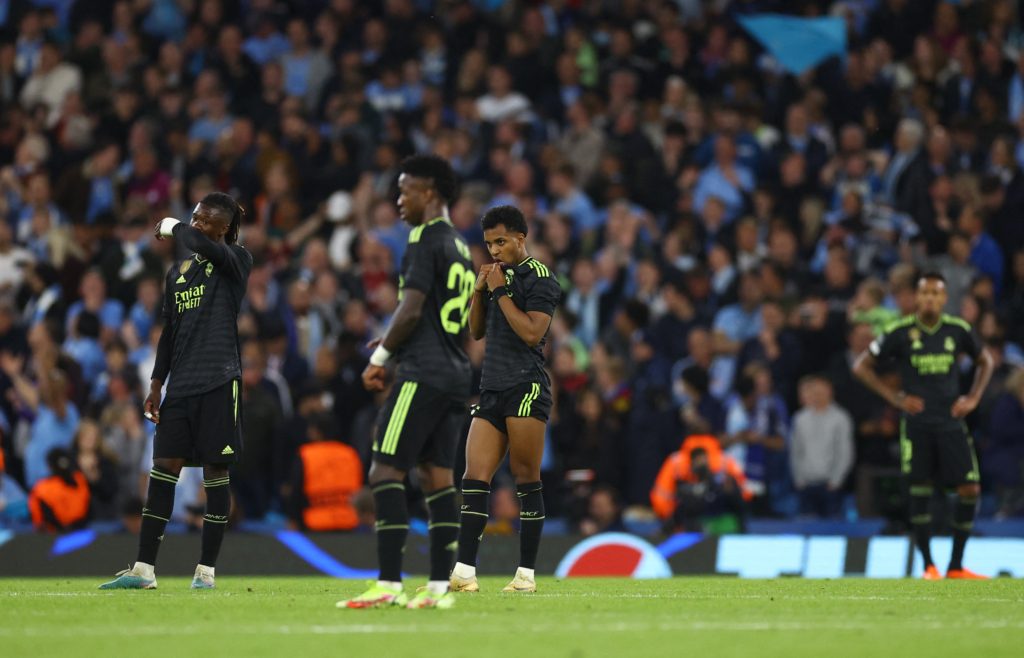 خسارة ريال مدريد أمام مانشستر سيتي واحدة من هزائم لا تُنسى في دوري أبطال أوروبا (رويترز)