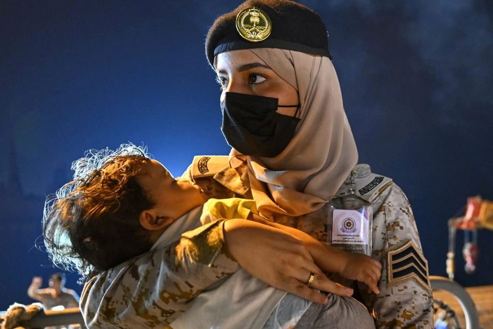 مجندة سعودية السودان