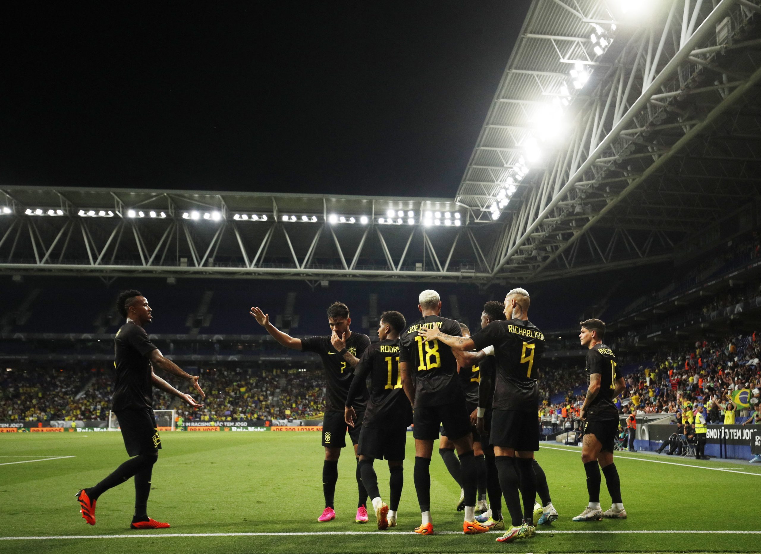 عنصرية في مباراة البرازيل وغينيا (رويترز)