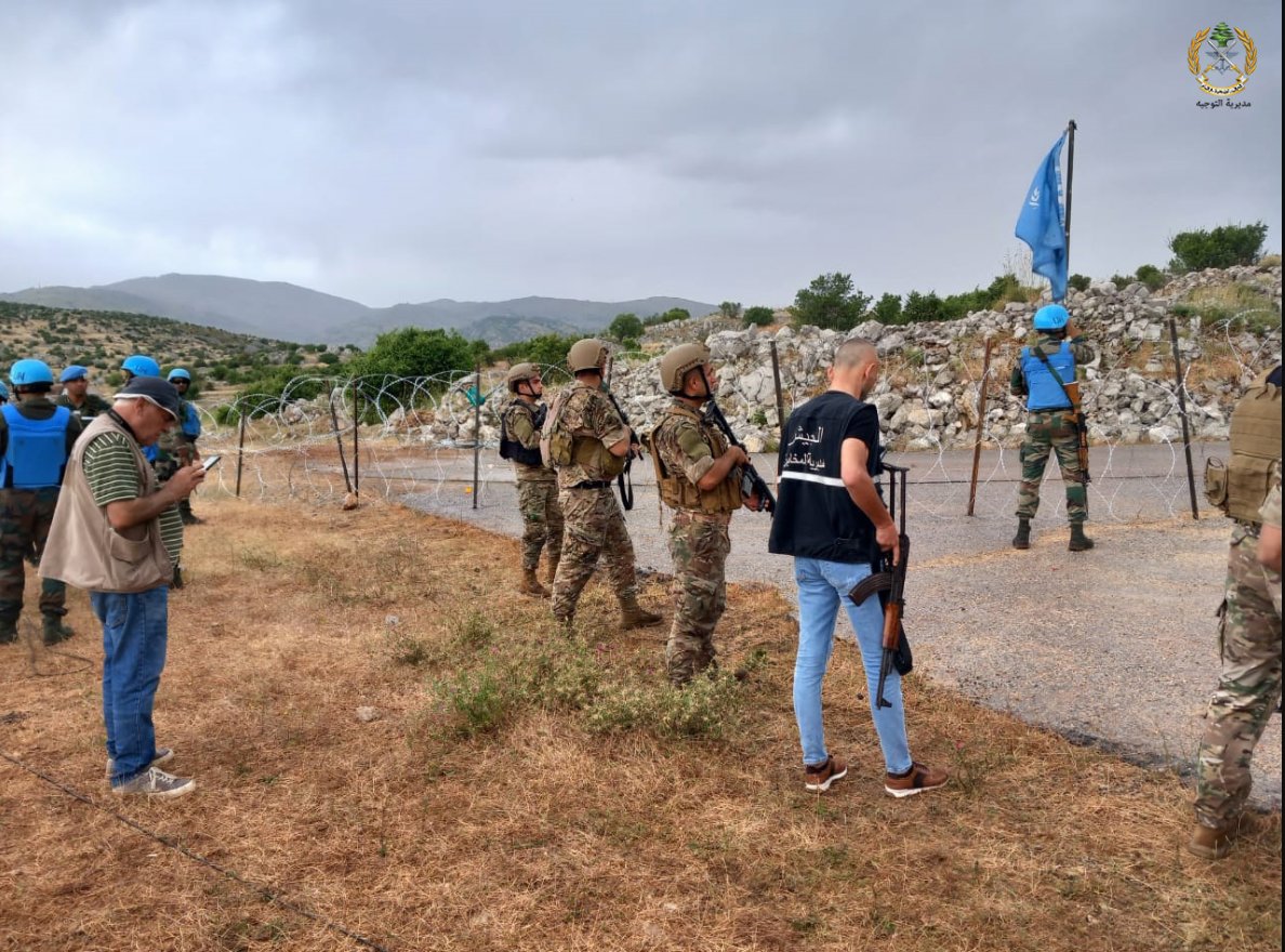 الموقع الرسمي للجيش اللبناني على تويتر/ منطقة تلال شوبا