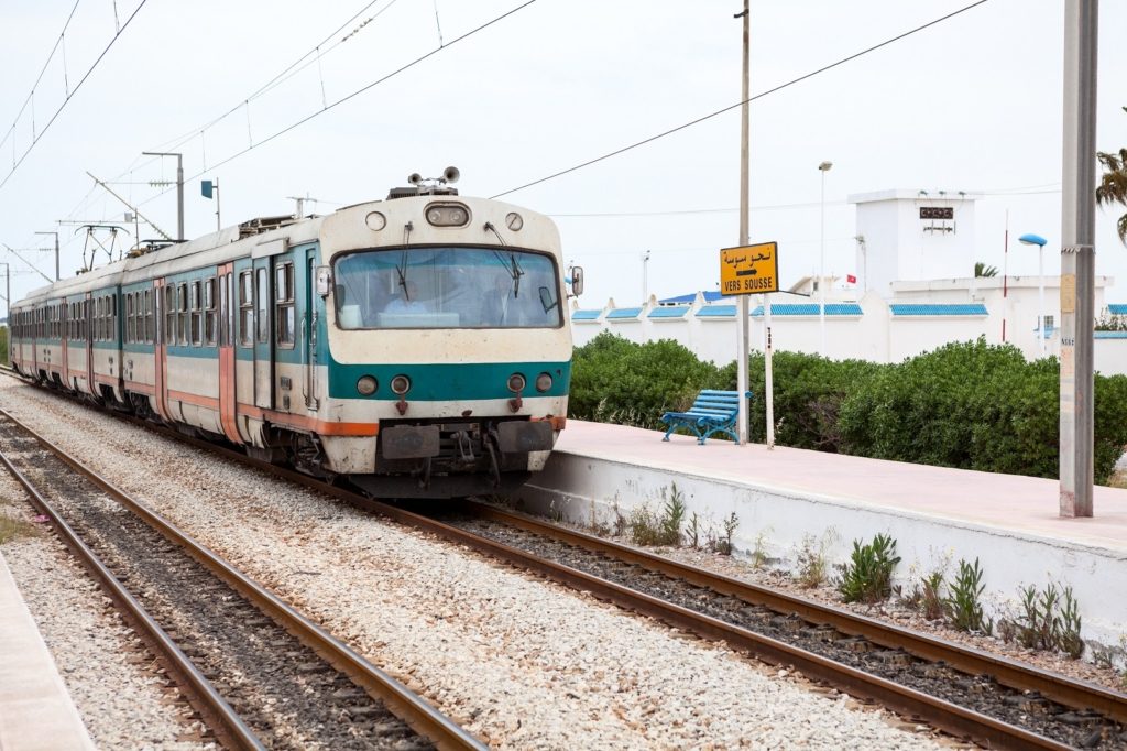 انقلاب قطار في تونس