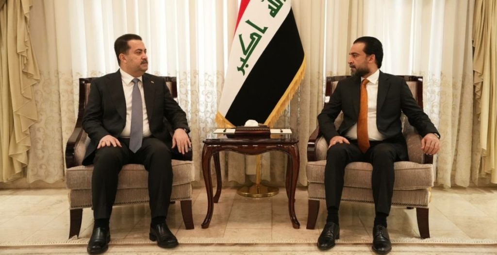 محمد الحلبوسي والسوداني في العراق