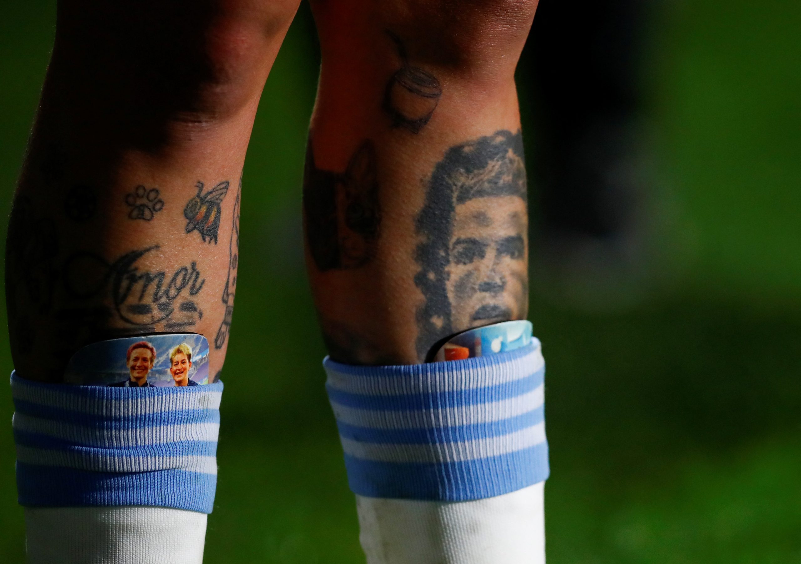 وشم رونالدو يتسبب بأزمة كبيرة للاعبة أرجنتينية (رويترز)