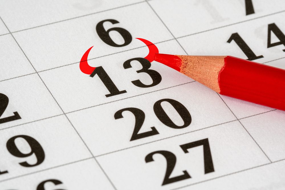 من أبرز أنواع الرهاب من الأرقام هو الخوف من الرقم 13 - ShutterStock