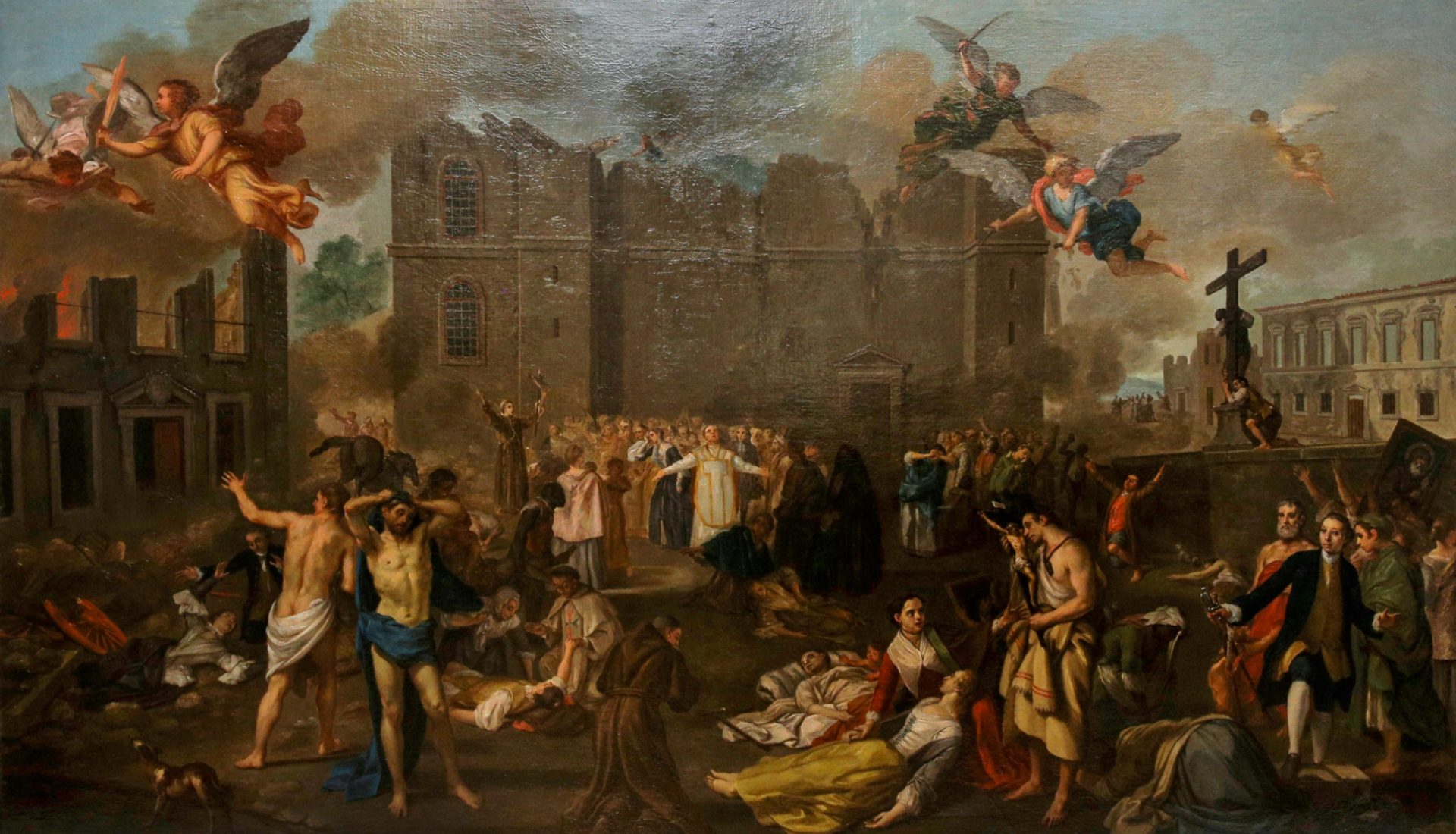 لوحة تعبيرية عن زلزال لشبونة عام 1755/ Wikipedia