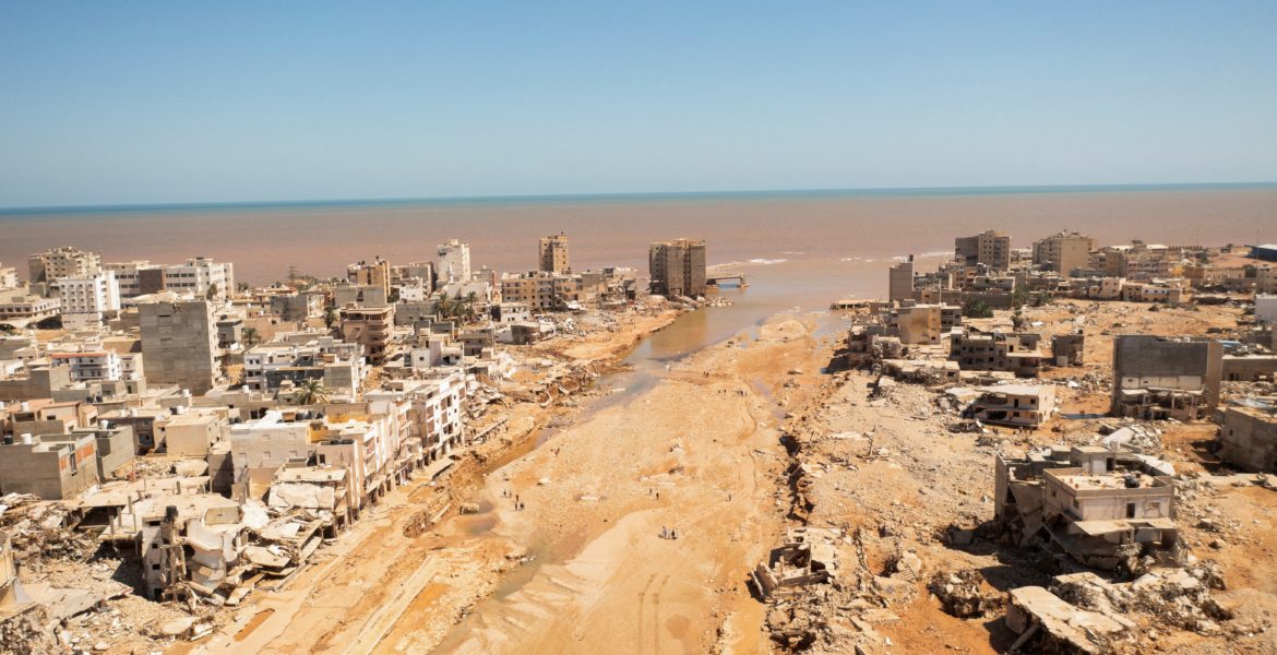 آثار الفيضانات في درنة الليبية / رويترز